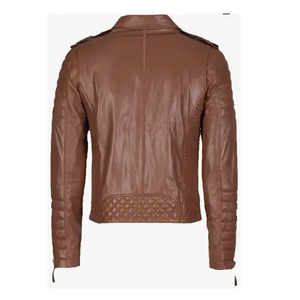 Chaquetas de Cuero Tipo Bomber de Alta Calidad, Nueva Moda, Venta Directa de Fábrica, Precio Económico, Chaqueta de Alta Calidad para Hombre - Product Image 4