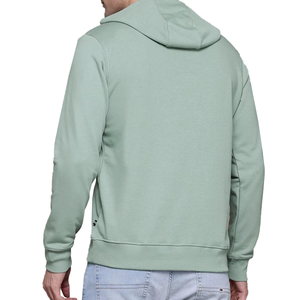 Sudadera con capucha para hombre de gran tamaño 100% algodón polar ecológico impermeable logotipo personalizado bordado impresión Streetwear - Product Image 2