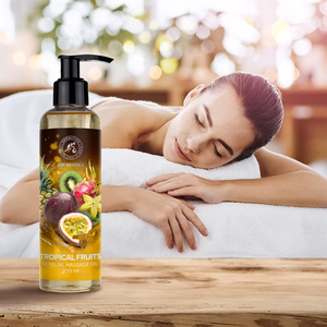 AROMATIKA Aceite de Masaje Sensual con Frutas Tropicales 200ml, Cuidado Corporal Relajante con Frutas Exóticas Naturales, Botella con Bomba - Product Image 4
