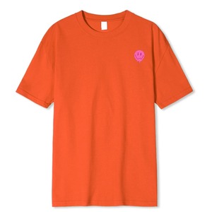 เสื้อยืดแฟชั่นพิมพ์ลายยิ้มสำหรับผู้ชายเสื้อยืดผ้าฝ้าย100% เสื้อยืดลำลองสำหรับฤดูร้อนเสื้อยืดสเวตเตอร์แฟชั่นสตรีท - Product Image 4