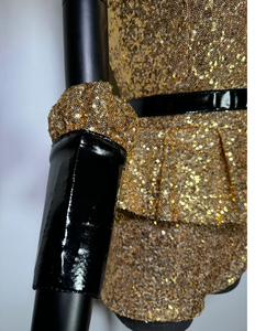 Shiny Sparkly <b>Sequin</b> Beaded Satin <b>Skirt</b> Top Set with Fringes Embroidered Print on Free Size XS <b>Women's</b> Mini Length Clothing - Product Image 2