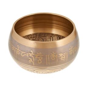 Bol chantant de méditation en laiton au design tendance, qualité supérieure, bol chantant tibétain pour le yoga avec batte en bois - Product Image 5