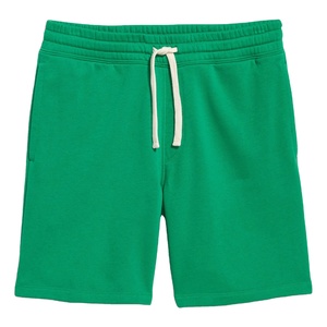 Shorts en polaire confortables pour hommes, tissu polaire, taille élastique avec cordon de serrage, poches latérales, pour la détente, le sport et les tenues décontractées. - Product Image 1