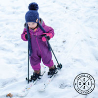 Skis de neige tout-terrain Sola Child - Construction en plastique durable, 3 livres, pour les enfants de 2 à 4 ans, longueur 69,22 cm, OEM