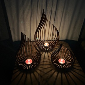 Wooden Six Column <b>Candle</b> <b>Holder</b> Suitable For Home Decor Table Centerpiece And Festive Lighting Handcrafted From India - Product Image 5