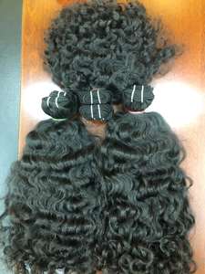 TEMPLO DE DONANTE INDIO SIN PROCESAR SIN COSTURAS REMY ENREDADOS SIN ENGRANAJES DE CABELLO VIRGEN DE EXTREMO SALUDABLE PROVEEDOR - Product Image 3