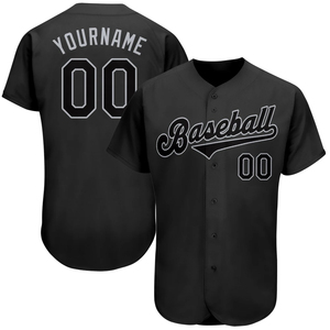 Vente en gros Maillot de baseball vierge noir pour homme Chemise personnalisée pour garçons Maillot de baseball personnalisé Maillot de baseball et de softball personnalisé - Product Image 1