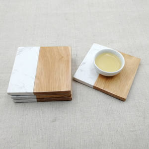 Sous-verre carré en bois avec utilisation en résine transparente Chambre d'hôtel Restaurant Bureau Nouvelle Collection Sous-verres Vente chaude Marque en Inde - Product Image 5