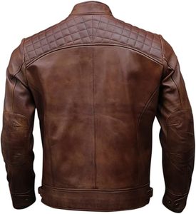 Men's Premium Quality Leather <b>Jacket</b> Hot Selling Full Sleeves Breathable Design Fashionable High Street Style for <b>Winter</b> - Product Image 3