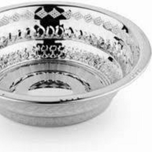 Tazón Metálico Multiusos de Acero Inoxidable, Tazón para Alimentos, Vajilla para Cocina y Comedor, Tazón para Ensaladas y Frutas, Uso Doméstico - Product Image 1