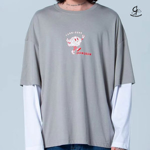 Summer New Solid Color Women's Sleeveless Double Layer With Customize Packing Printed Long Sleeve T-Shirts - Product Image 1