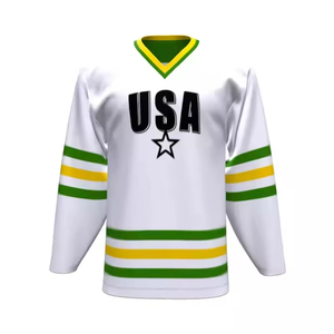 Maillot de hockey sur glace unisexe personnalisé bas Vente en gros de quantité minimale de commande Vêtements d'entraînement pour hommes et femmes Maillot de hockey blanc bon marché pour jeunes et adultes THT WEARS - Product Image 1