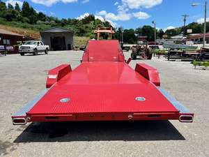 รถพ่วงบรรทุกสินค้าแบบสปอร์ต ขนาด 83x20 นิ้ว 10K ได้รับการรับรองมาตรฐาน CE สำหรับงานหนัก แบบเพลาคู่ สำหรับขนส่งอุปกรณ์และยานพาหนะ - Product Image 3