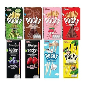 Palitos de Galleta Pocky al Por Mayor con Sabor a Almendra y Chocolate 36g x 10 Cajas x 6 Bloques, Palitos de Galleta Pocky al Por Mayor con Sabor a Melocotón y Lichi 31g x 10 - Product Image 2