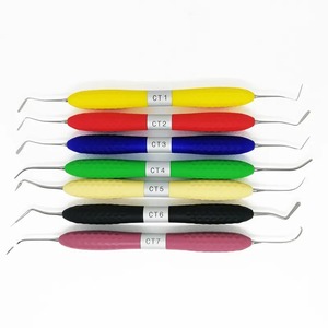 7-Piece Dental Bone Graft Set Manual Condensers Pluggers Instrument Resin Plastic and Steel Material - Product Image 1