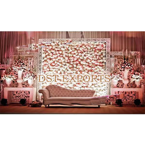 Panneaux muraux en cuir pour mur arrière de scène de mariage Panneaux muraux décoratifs en cuir pour mariage - Product Image 1