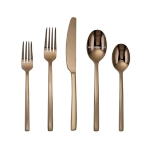 New Look Metal <b>Cutlery</b> <b>Set</b> with Plain Handle Copper Antique Finished for Restaurant & Hotel Dinnerware Flatware <b>Sets</b> - Product Image 1