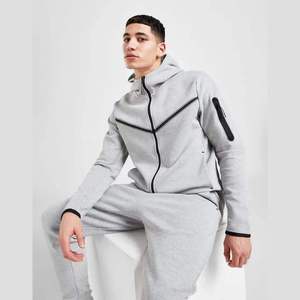 Nouvel Arrivage Ensemble de Survêtement Unisexe Personnalisé en Polaire Hiver Style Streetwear Uni avec Sweat à Capuche et Pantalon de Survêtement, Vente en Gros à Faible MOQ - Product Image 4