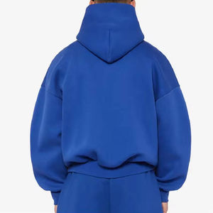 Sweat-shirts décontractés pour hommes en bleu royal surdimensionnés, impression numérique d'hiver, couleur et taille personnalisées, service OEM - Product Image 5