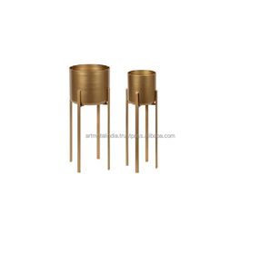 Macetas de METAL hechas a mano para el hogar y el jardín, decoración exterior, nuevo diseño, precio al por mayor - Product Image 2