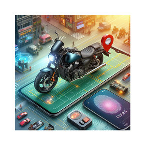 ระบบล็อค GPS อัจฉริยะพร้อมการเชื่อมต่อ Ai IOT GPS ติดตามสำหรับผู้ขับขี่รถจักรยานยนต์ทางไกล - Product Image 1