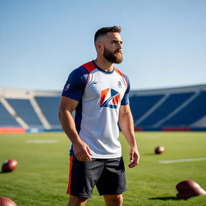 Maillot de baseball surdimensionné en maille T-shirt pour homme Maillot de football en maille d'entraînement pour homme - Product Image 6