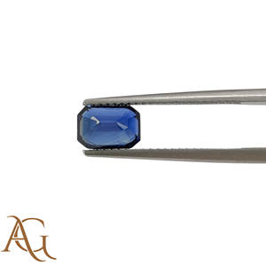 Natural <b>Blue</b> <b>Sapphire</b> Octagon Emerald Rectangle cut shape Faceted Loose Gemstone For Jewelry Precious Certified - Product Image 2