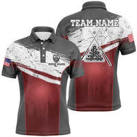 Chemise de billard personnalisée, tricotée, sportive, de haute qualité, en coton et polyester, maillot de club de snooker, séchage rapide, respirant, design imprimé
