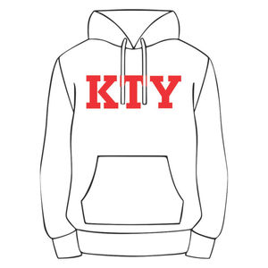 Sudadera con Capucha Blanca KAP, Mezcla de Algodón Premium, Ropa de Fraternidad Griega, Personalizada, Divine Nine HBCU, Ropa de Estilo Urbano - Product Image 2