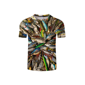 Men's Performance Fishing <b>T</b>-<b>Shirt</b> Custom Logo Quick Dry <b>Long</b> Clothing Wholesale Short Fishing Wear Newest Design Sublimation - Product Image 6