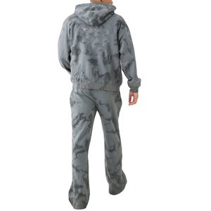 Chándales OEM de algodón con cremallera para hombre, traje de sudor, pantalón estampado por sublimación, chándal de gran tamaño para hombre, conjuntos de dos piezas para correr con estilo - Product Image 5