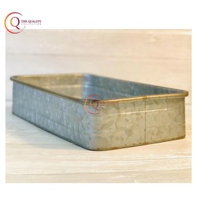 ชุดถาดโลหะชุบสังกะสีแบบโบราณชุดจานและจาน2ชิ้นดีไซน์ใหม่ในอินเดียขายส่ง - Product Image 5