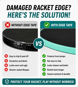 P&P TPU Racket <b>Edge</b> Guard <b>Tape</b> Lightweight Durable Racket <b>Edge</b> Protector Accessories - Product Image 2