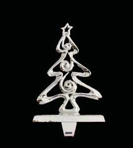 Silver Handmade Metal Tree <b>Stocking</b> <b>Holder</b> For Decor in Christmas in Best Price - Product Image 4
