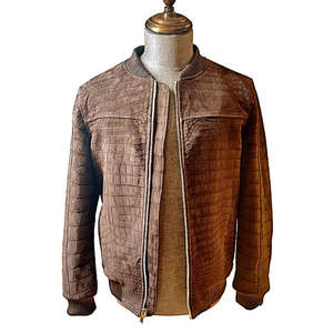 Chaqueta de Invierno, Chaqueta de Piel de Cocodrilo para Hombre, Hecha con Cuero Genuino y Diseñada para un Look Masculino Elegante, Precio Razonable - Product Image 1