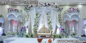 Decoración de Escenario para Recepción de Boda del Sur de la India, Estilo Grande y Lujoso, Estilo Sri Lanka para Bodas en Estados Unidos - Product Image 6