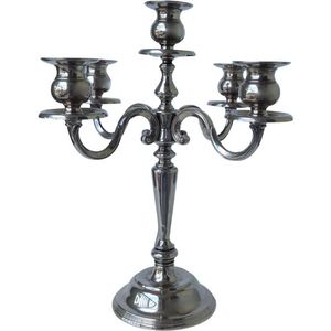 Porte-candélabre en métal moderne or argent artisanal artistique pour noël cérémonie religieuse autel d'église festif décoratif - Product Image 1