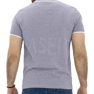 T-shirt polo de couleur unie pour hommes adultes grande taille T-shirt polo pour hommes vêtements d'été T-shirts polo - Product Image 6