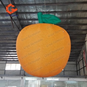 Ballon publicitaire géant gonflable en forme d'orange suspendue, modèle de fruit simulé gonflable - Product Image 2