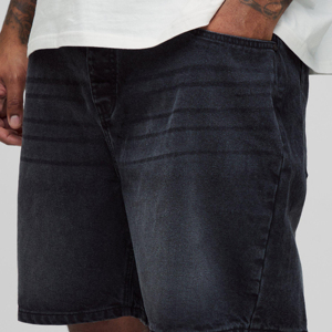Short en jean personnalisé pour hommes de couleur unie Street Wear/Short en jean personnalisé de haute qualité vintage pour hommes d'été - Product Image 5