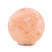 Lámparas de Sal del Himalaya Hechas a Mano con Formas Únicas: Cuenco de Fuego, Luna, Corazón y Pirámide, Luces LED USB, Purificadoras de Aire, Diseño Moderno