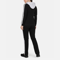 Ensembles de vêtements de sport d'hiver en molleton de coton écologique de grande taille pour femmes Logo personnalisé 2 pièces fermeture éclair anti-rides respirant rapide