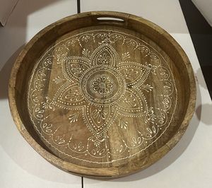 Handmade Small and <b>Large</b> Wooden <b>Serving</b> <b>Tray</b> for Appetizers and Home/Restaurant Decoration Low Price - Product Image 5
