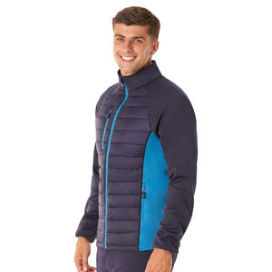 เสื้อแจ็กเก็ตแบบแอคทีฟสำหรับผู้ชาย, เสื้อแจ็คเก็ตกันลมบุผ้าไนล่อนมีซิปด้านหน้า - Product Image 2