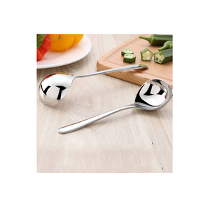 Cuchara de sopa de acero inoxidable, cuchara de sopa para el hogar, cuchara profunda para restaurante, tamaño personalizado, producto de gran oferta - Product Image 6