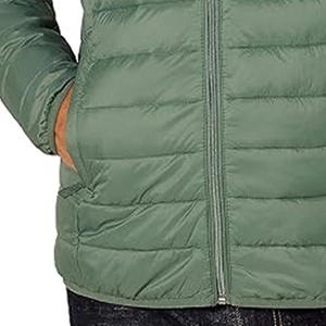 Chaqueta de Invierno con Estampado OEM, Color Naranja, Chaqueta de Burbujas para Hombre, Talla Grande, Chaqueta de Lona para Exteriores con Cuello Alto, Logotipo Frontal, Chaqueta Acolchada 2026 - Product Image 3