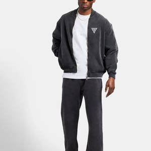 Vêtements décontractés survêtement délavés à l'acide survêtement léger meilleure vente survêtement délavés à l'acide de couleur personnalisée - Product Image 1