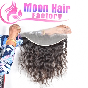 ผมแท้คุณภาพสูง 100% แบบเรมี่  แบบหน้าผากลอนธรรมชาติ สีดำ  แบบนุ่ม  ถักสองชั้น  นำเข้าจากอินเดีย  สำหรับผู้หญิง  เหมาะสำหรับใช้ในร้านเสริมสวย  งานปาร์ตี้  และใช้ในชีวิตประจำวัน - Product Image 3