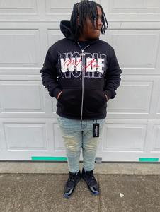 เสื้อฮู้ดปักลายฤดูหนาวแบบสั่งทำพิเศษสำหรับผู้ชาย ชุดวอร์มสไตล์วินเทจสตรีทแวร์ ผ้าฟลีซหนานุ่ม สกรีนโลโก้ตามสั่ง ขายส่ง - Product Image 5