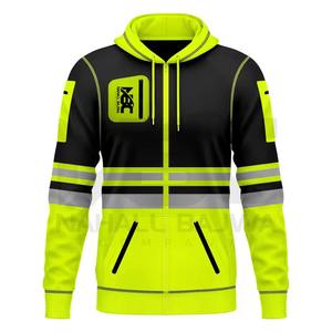 Sudaderas con Capucha de Alta Visibilidad para Hombre, Reflectantes de Seguridad, de Poliéster Impermeable, con Logotipo Personalizable - Product Image 1
